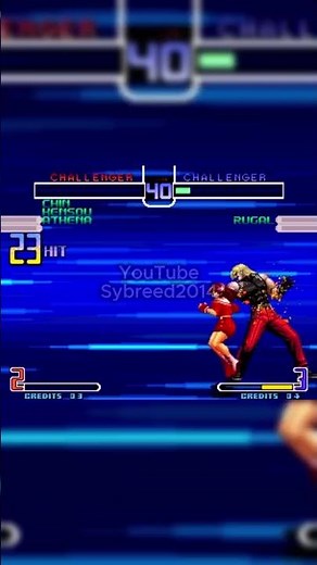 Chin, Kensou & Athena vs Rugal - KOF 2002 Hack #kof #bestarcadegames #retrogaming #arcade