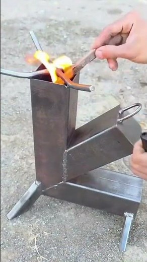 DIY Rocket Stove Build from Steel Pipes | Easy Welding Project