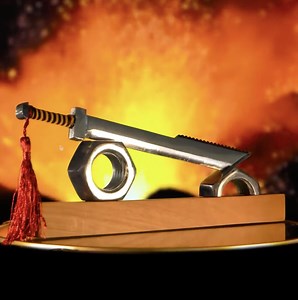 1.3M views · 6.2K reactions | Making a Samurai-style sword from a bolt | 5-Minute Crafts Men | Facebook