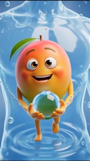 Mango benefits inside your body in a fun animated way! 🧡#asmr #ai #viral #orange
