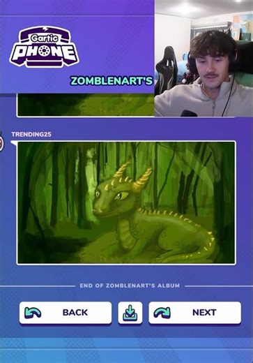 INSANE BABY DRAGON DRAWING in Gartic phone #art #shorts #fyp #gaming #drawing #twitch