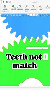 Hitesh Malviya on Instagram: "How to apply a perfect teeth match....in solidworks assembly.... . . #solidworksassembly #malviyacad #viral #cad"