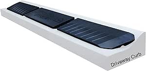 3-Piece Expandable Rubber Curb Ramps for Driveway