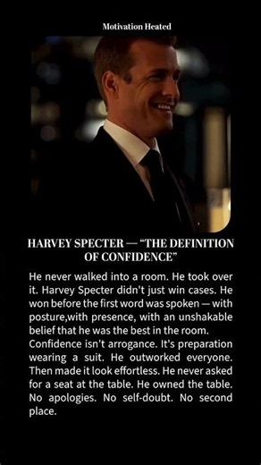 Harvey Specter —The Definition of Confidence #shorts #motivation