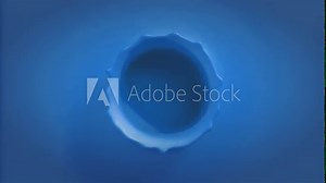 4k blue drop falling in slow motion in blue paint and making beautiful crown splash, top view (uhd 3840x2160, ultra high definition, 1920x1080, 1080p)