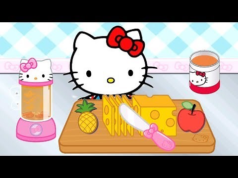 Hello Kitty Lunch Box Fun Kids Game - Kids Make Lunch Sandwich Cupcake Soup Snack With Hello Kitty