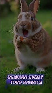 Teach Your Bunny to Spin ✨🐇 | Easy Trick in 20 Seconds!