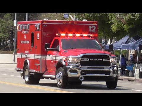 LAFD Rescue 12 Transporting