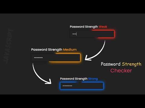 Create a Password Strength Checker using HTML CSS and JavaScript ❤️ @mrcodebox33