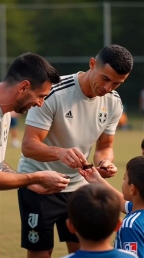 Messi and Ronaldo’s Kind Moment With Kids A True Motivation