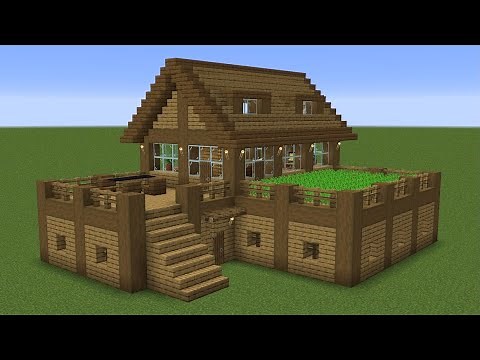 Minecraft - How to build a survival house with farm