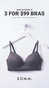 6.8K views | Now’s the time to get those bras you’ve been eyeing. Choose from our sexy, supportive styles and save up to $100 | Soma Intimates | Facebook