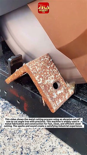 How Angle Iron Is Cut Perfectly | Industrial Metal Cutting Process