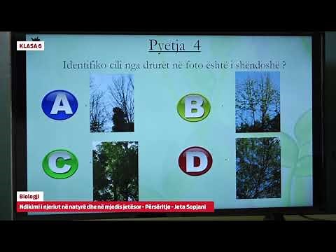 e Mesimi Klasa 6 - 6723 Biologji - Ndikimi i njeriut në natyrë dhe në mjedis jetësor - përsëritje
