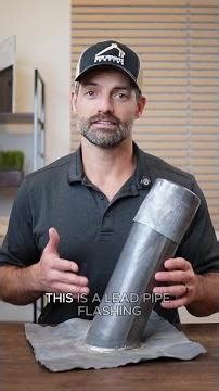 What is a lead pipe flashing?