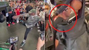 UFC Star Israel Adesanya Casually 'Broke' A Punch Bag Machine With A Destructive KICK