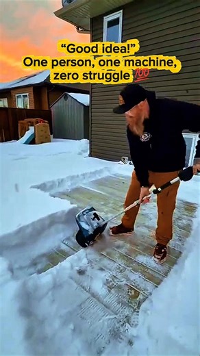 One-Man Snow Removal Machine! Clears Heavy Snow Like Nothing ❄️🚜🔥