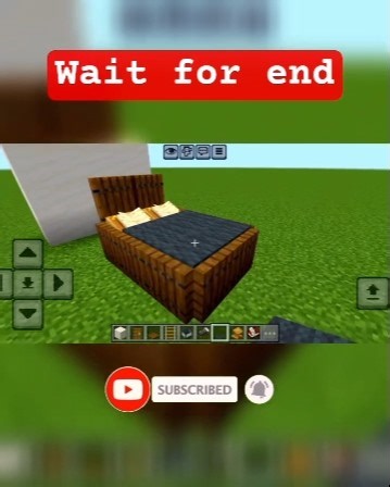Minecraft: bed design tutorial /#minecraft
