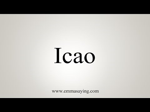 How To Say Icao