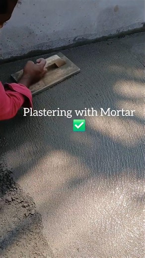 ​Cement Bond & Rooftop Finish: Step-by-Step Masonry 🏗️ #Shorts