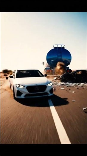 Realistic Highway Car Crash Simulation #2 – AI Generated