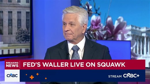 Watch CNBC's full interview with Fed Governor Christopher Waller
