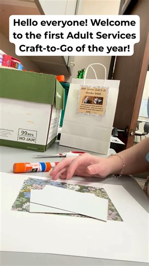Want to get more crafty in the new year? Drop by the upstairs reference desk and pick up a bag today! Please note that Adult-Crafts-to-Go is only for ages 18 . Crafts are limited to one bag per adult and are available on a first-come, first-serve basis. | Helen Hall Library