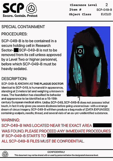 SCP-049-B #thefreakcircus #thefreakcircusdoctor #scp049 #scp #analoghorror