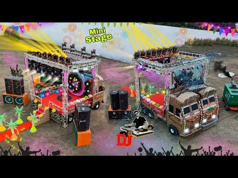Mini Stage Making Dj truck mini stage dj light or box Mini science project dj stage program dj Sr dj