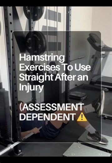 Hamstring tear? Here’s what we did straight after injury (assessment first!) 🔍 Assessment focus: Bruising & tenderness Tolerance to stretching? (Toe touch / straight leg raise) No Hesitancy & psychological readiness to load Minor pain on a bridge (so we know only concern is high force shortening at a certain range) If the hamstring is still healing, it won’t tolerate lengthening - So we start with what it can do and we are able to tolerate a lot at this early stage ⬇️ ✅ Step 1 – Isometrics Long