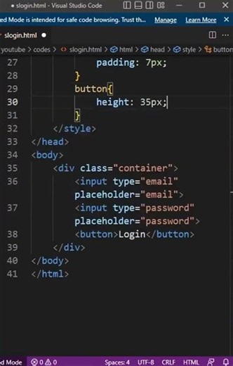 Basic Login Page Index and UI design | code fusion #chatgpt #coding #codingtutorial #css