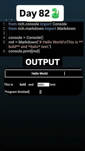 Rich module in Python #python #trending