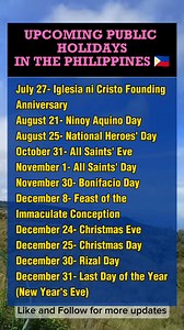 Upcoming Public Holidays in the Philippines 2025 #Holidays #WalangPasok #holiday #PhilippineHolidays #announcement #StayUpdated #Philippines | Mommy Jen