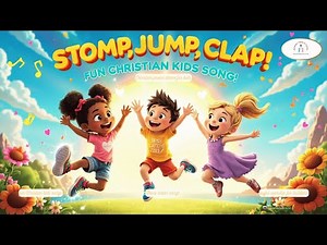 🎶Stomp, Jump, Clap! SUPER Fun Christian Kids Action Song (2025) | Joyful Praise!🎶Official Video