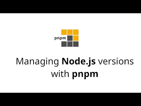 Managing Node.js versions with pnpm