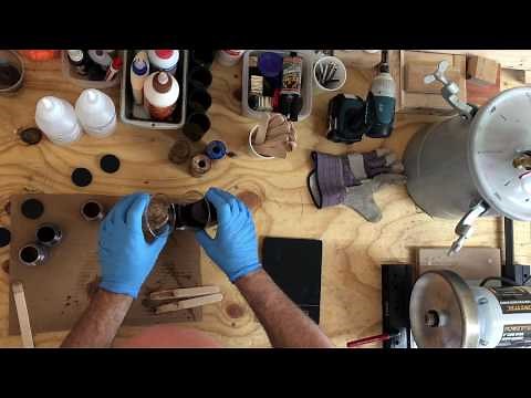 Mixing and casting a duck call blank with Alumilite Clear