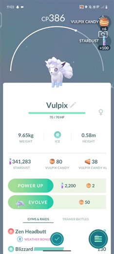 finally I got it shiny Vulpix#shortvideo#viralshort#viralcontent#pokemongo