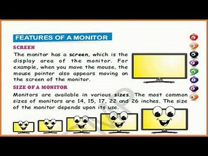 CLASS 2 - COMPUTER - LESSON 5 - MONITOR