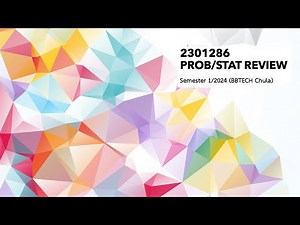 Prob/Stat Final Exam Review