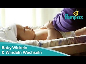 Baby Wickeln & Windeln Wechseln mit Pampers New Baby