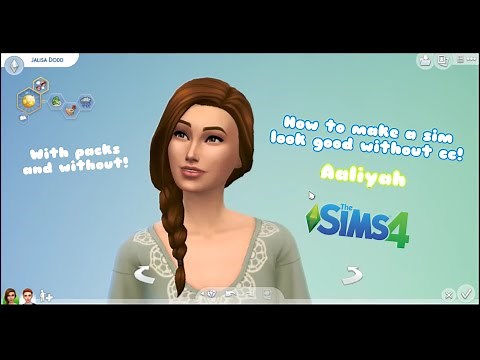 How to make a cute sim without cc! | No cc cas! | Base game sim!