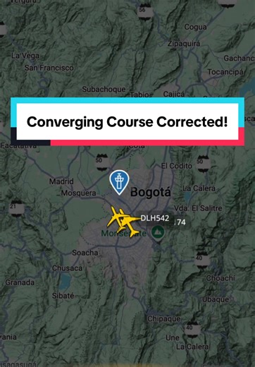 Converging Course Corrected! (Aircraft Mid Air Close Call in Colombia) Follow for more! 👤 Map via flightradar24 🗺️ Commentary by Pete the Irish Pilot 🎙️ #aircraft #aviationnews #news #foryou #fyp
