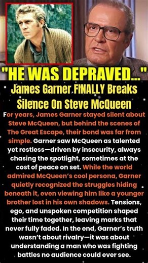 James Garner FINALLY Breaks Silence On Steve McQueen #shorts