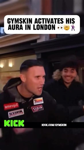 Gymskin ACTIVATES His AURA In London! #gymskin #trending #kick #funny #viral
