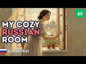 My Cozy Russian Room | Story for learning Russian (A0)🇷🇺