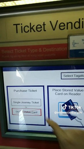 How to buy a single journey LRT ticket (green card) using the ticket vending machine. #howto #howtotiktok #howtobuy #fyp #foryoupage #lrt #lrt1 #lrtline1 #lightrailtransit #beepcard #beepcardph