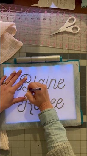 The Best Stabilizer for Hand Embroidery! #shorts