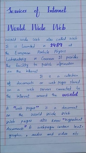 What is World Wide Web//BY HA Computer Studies.