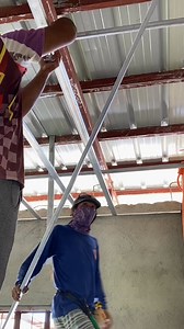 Ceiling joists installation using metal furring #reels #Installation #ceilinginstallation #construction | Jeanante Valera