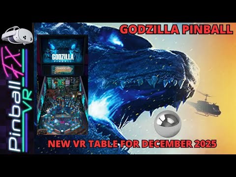Godzilla Pinball VR Gameplay - Pinball FX VR - Zen Studios - New for December 2025